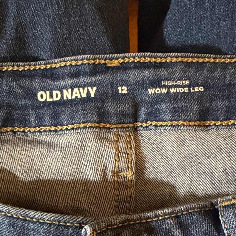 Old Navy High-Rise Wow Wide Leg Jeans - Dark Indigo